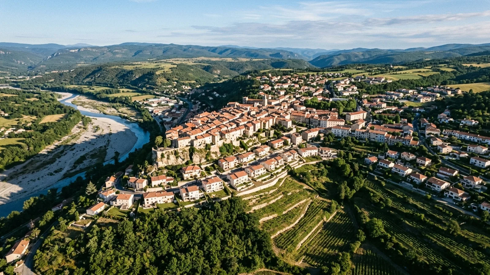 Paysage Ardèche — illustration, ne représente aucun établissement