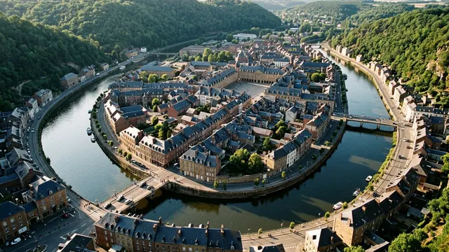 Vue aérienne — Ardennes — illustration, ne représente aucun établissement