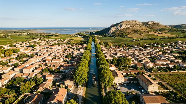 Vue aérienne — Aude — illustration, ne représente aucun établissement