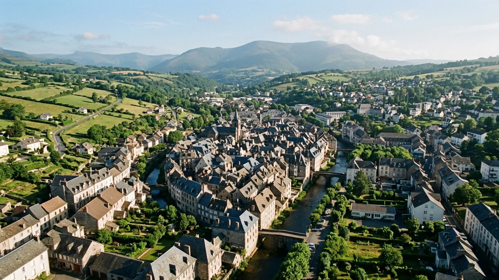 Paysage Cantal — illustration, ne représente aucun établissement
