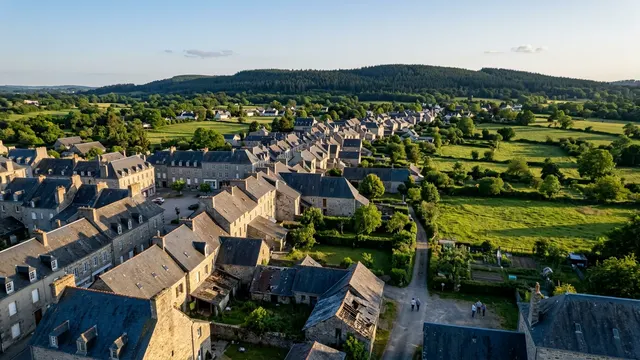 Vue aérienne — Creuse — illustration, ne représente aucun établissement