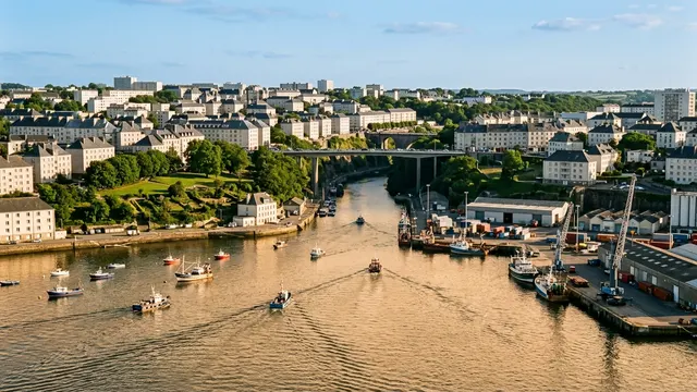 Vue aérienne — Finistère — illustration, ne représente aucun établissement