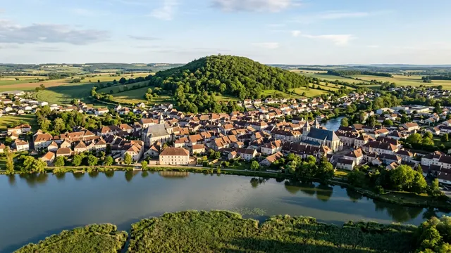 Vue aérienne — Haute-Saône — illustration, ne représente aucun établissement