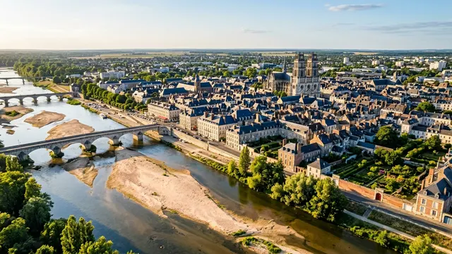 Vue aérienne — Loiret — illustration, ne représente aucun établissement