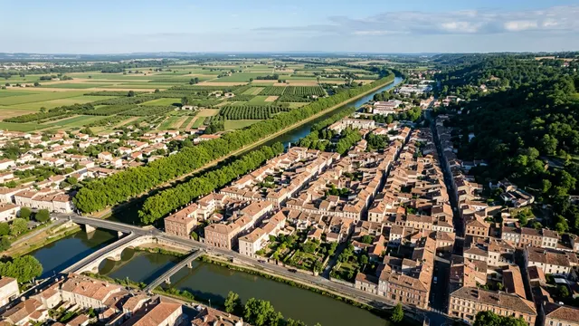 Vue aérienne — Lot-et-Garonne — illustration, ne représente aucun établissement