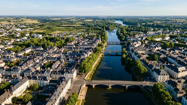 Vue aérienne — Maine-et-Loire — illustration, ne représente aucun établissement