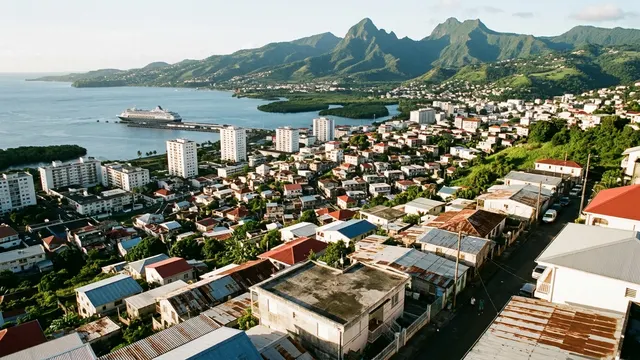 Vue aérienne — Martinique — illustration, ne représente aucun établissement