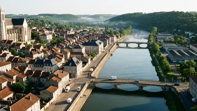 Vue aérienne — Meuse — illustration, ne représente aucun établissement
