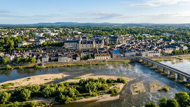 Vue aérienne — Nièvre — illustration, ne représente aucun établissement