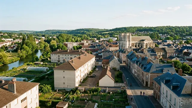 Vue aérienne — Oise — illustration, ne représente aucun établissement