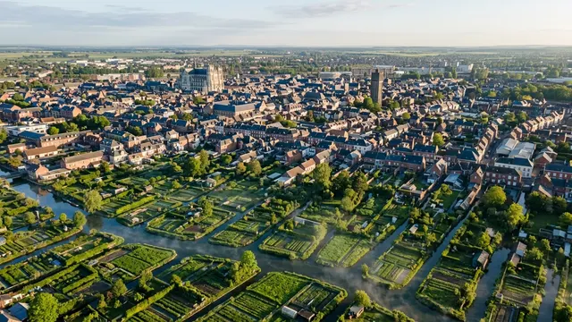 Vue aérienne — Somme — illustration, ne représente aucun établissement