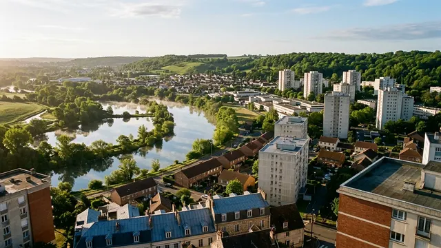 Vue aérienne — Val-d'Oise — illustration, ne représente aucun établissement