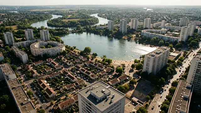 Vue aérienne — Val-de-Marne — illustration, ne représente aucun établissement