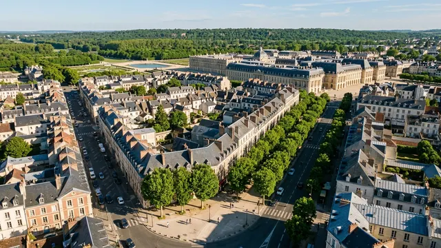 Vue aérienne — Yvelines — illustration, ne représente aucun établissement